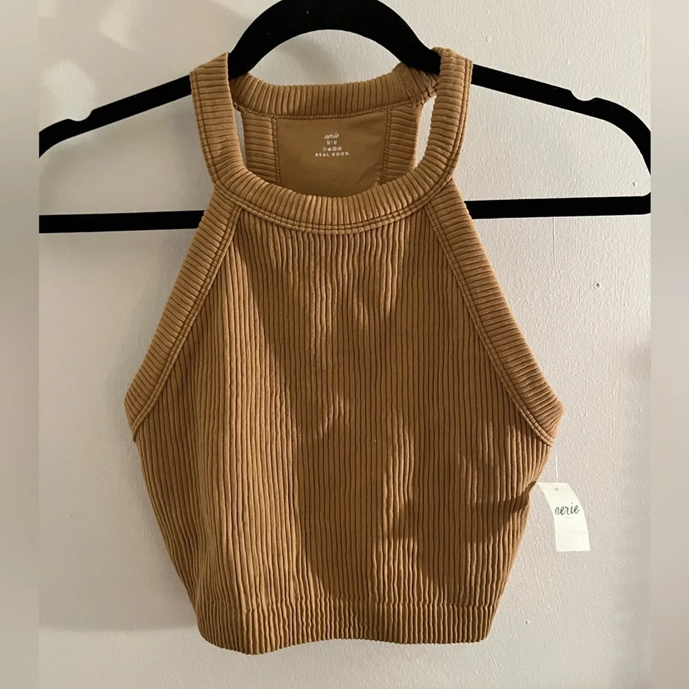 Aerie Superchill Seamless High Neck Bra Top - Picture 3 of 6